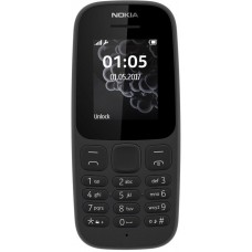 Nokia 105 Single Sim 2017 Black (A00028356)
